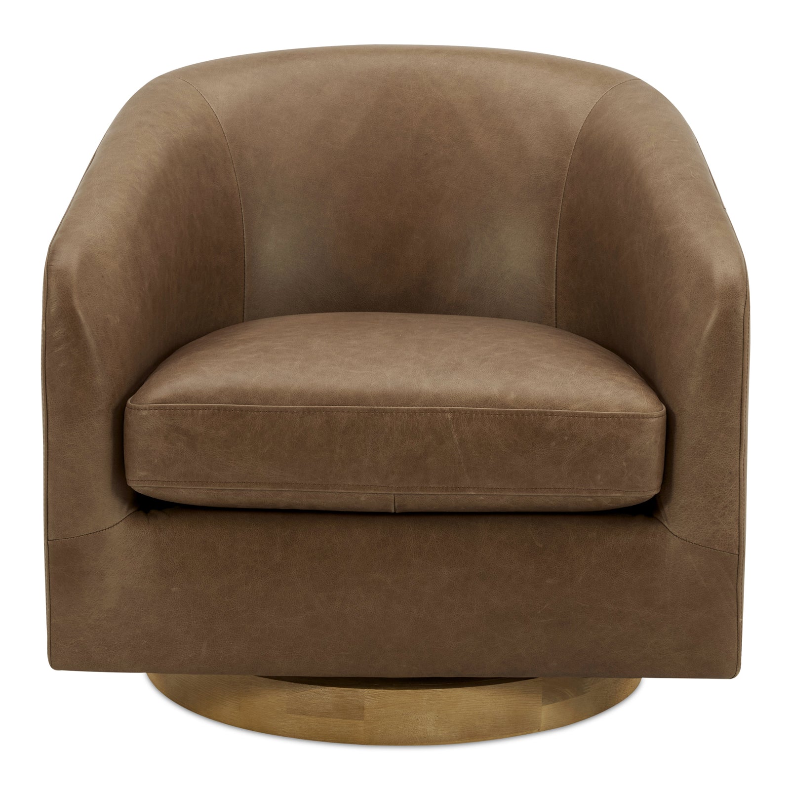 American Home Furniture Moe's Home Collection Oscy Leather Swivel Chair