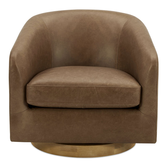 American Home Furniture Moe's Home Collection Oscy Leather Swivel Chair