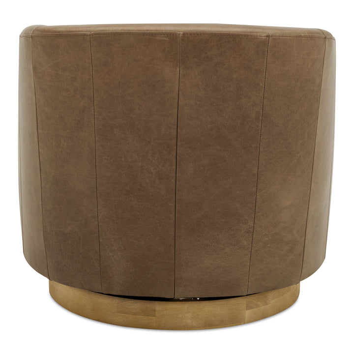 American Home Furniture Moe's Home Collection Oscy Leather Swivel Chair