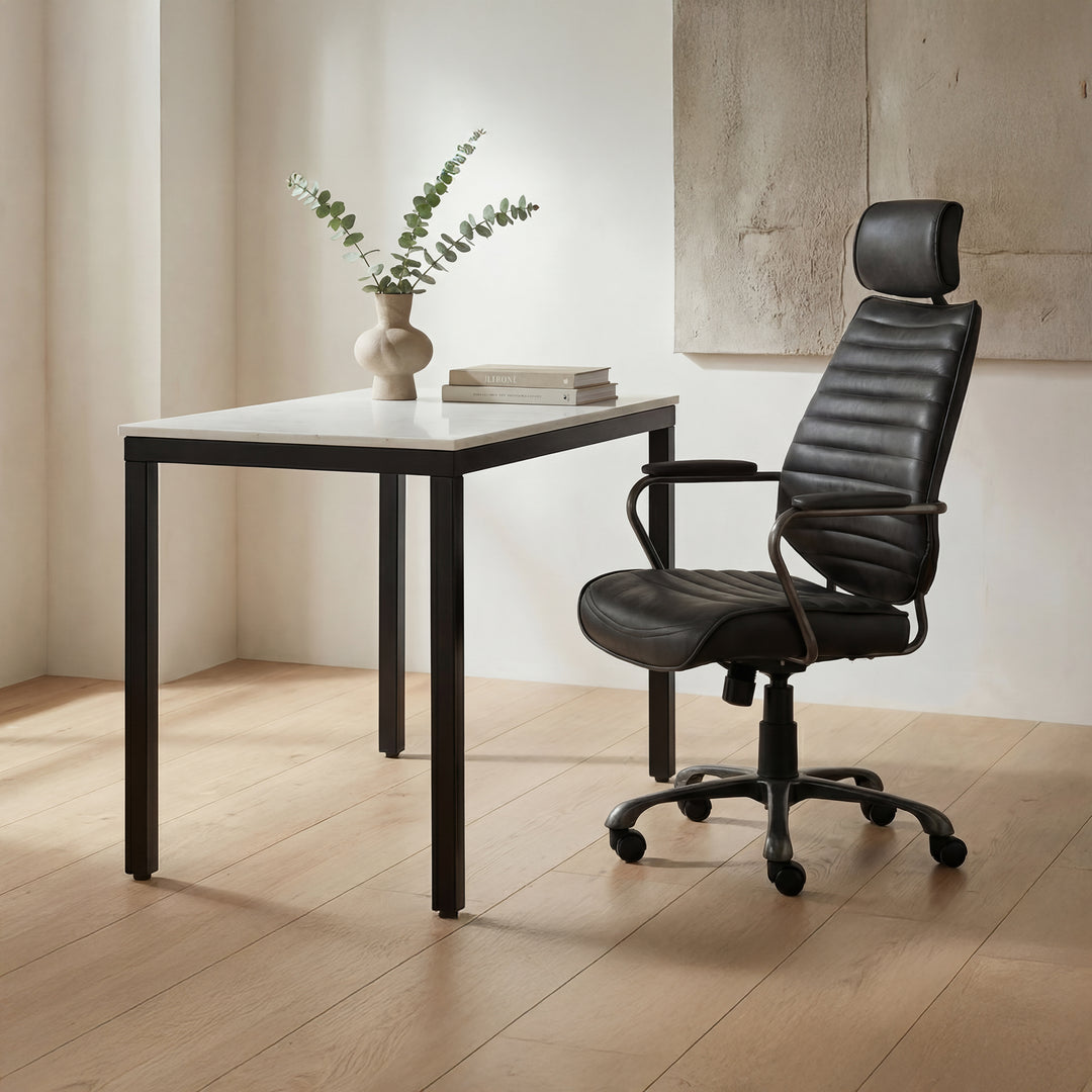 Moe's Home Collection - Parson Mini Desk White Marble - KY-1025-02-0 | American Home Furniture