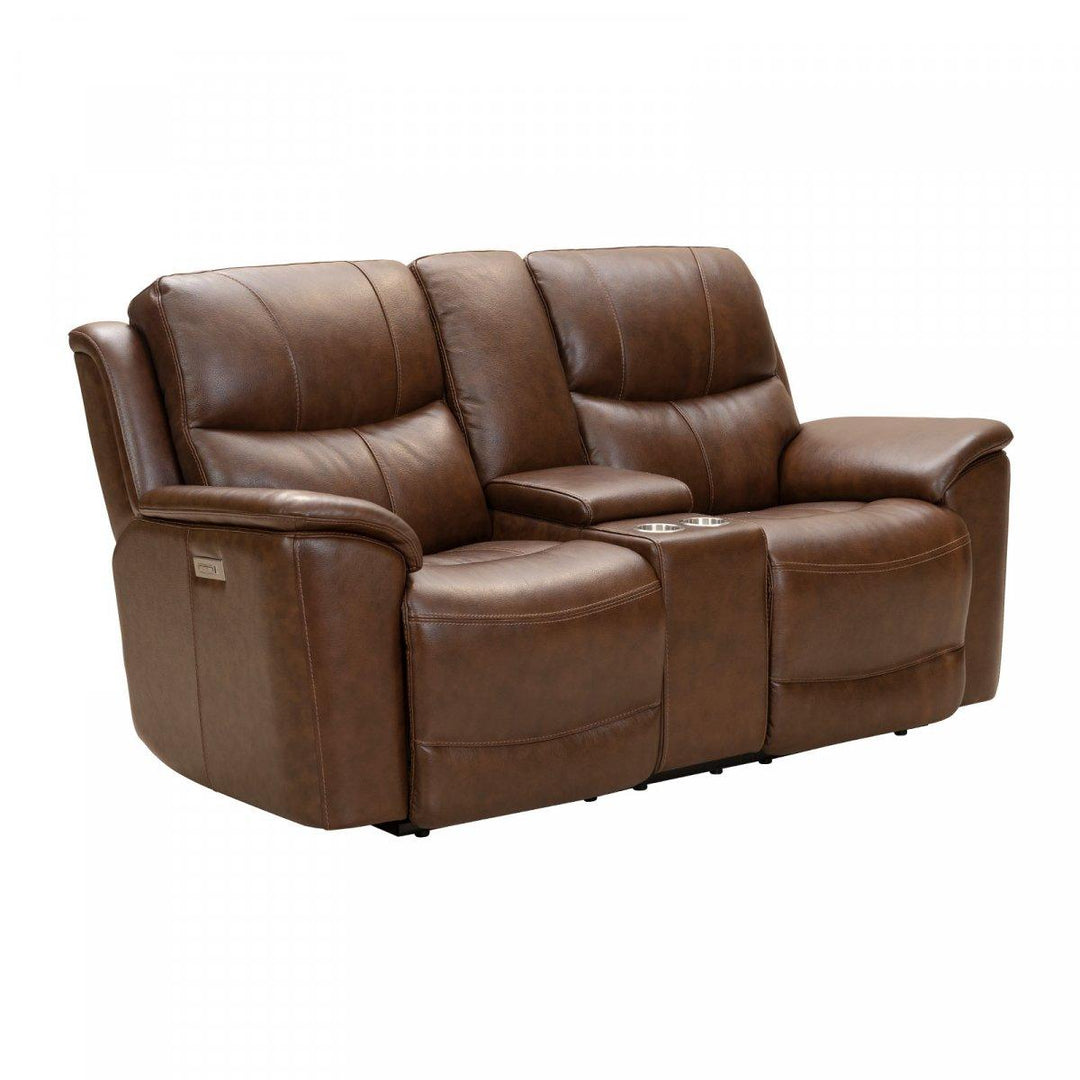 Kaden Power Reclining Console Loveseat - AmericanHomeFurniture