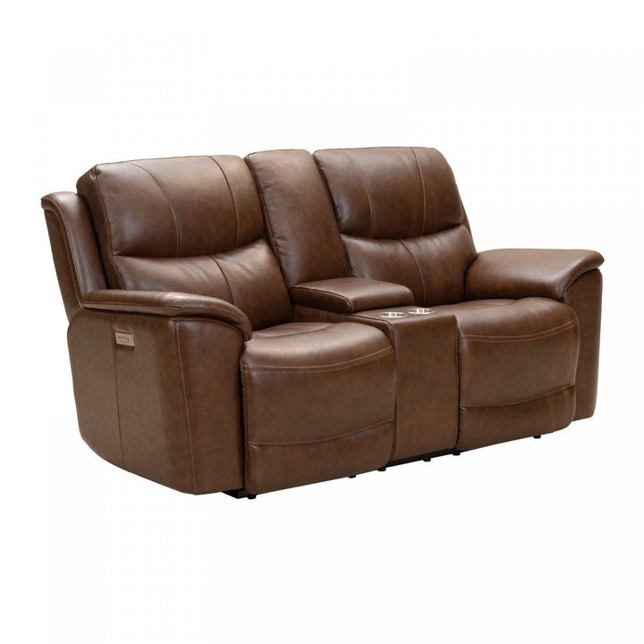 Kaden Power Reclining Console Loveseat - AmericanHomeFurniture
