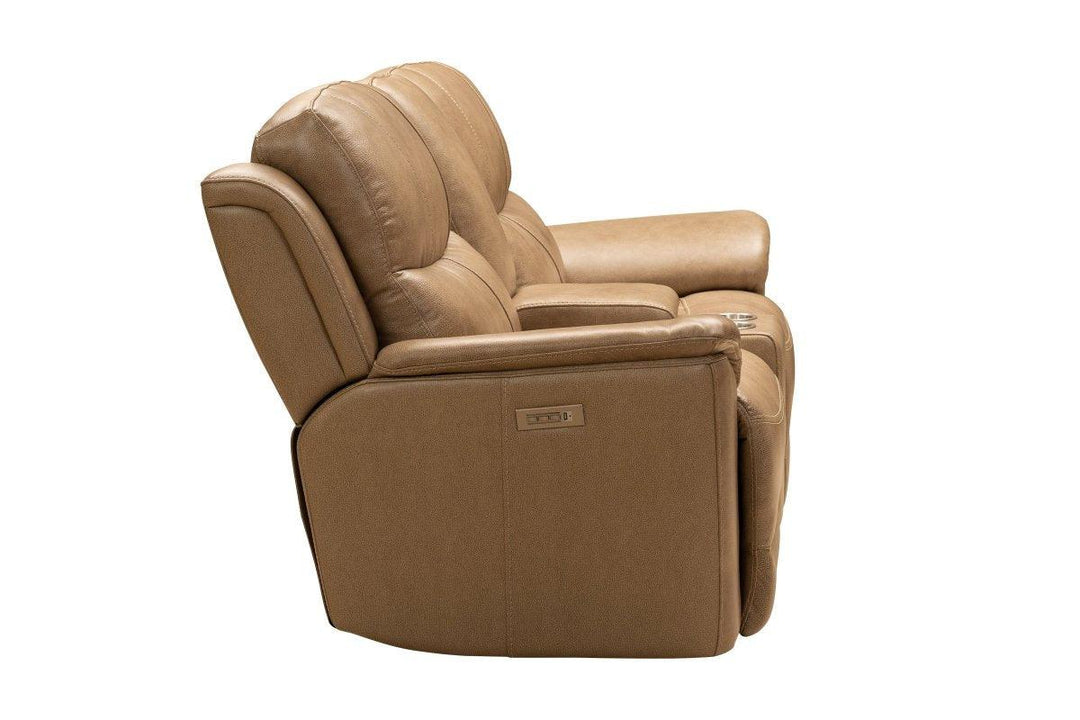 Kaden Power Reclining Console Loveseat - AmericanHomeFurniture
