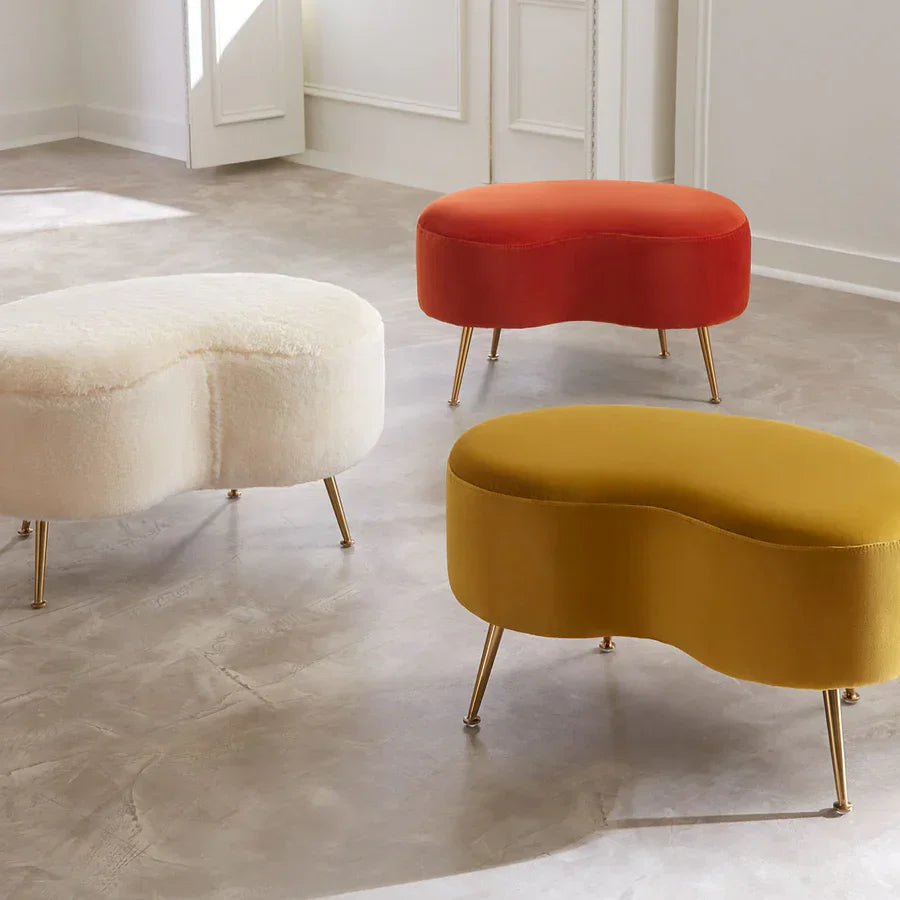 Jonathan Adler Kidney Ottoman OTTOMANS, POUFS, + STOOLS