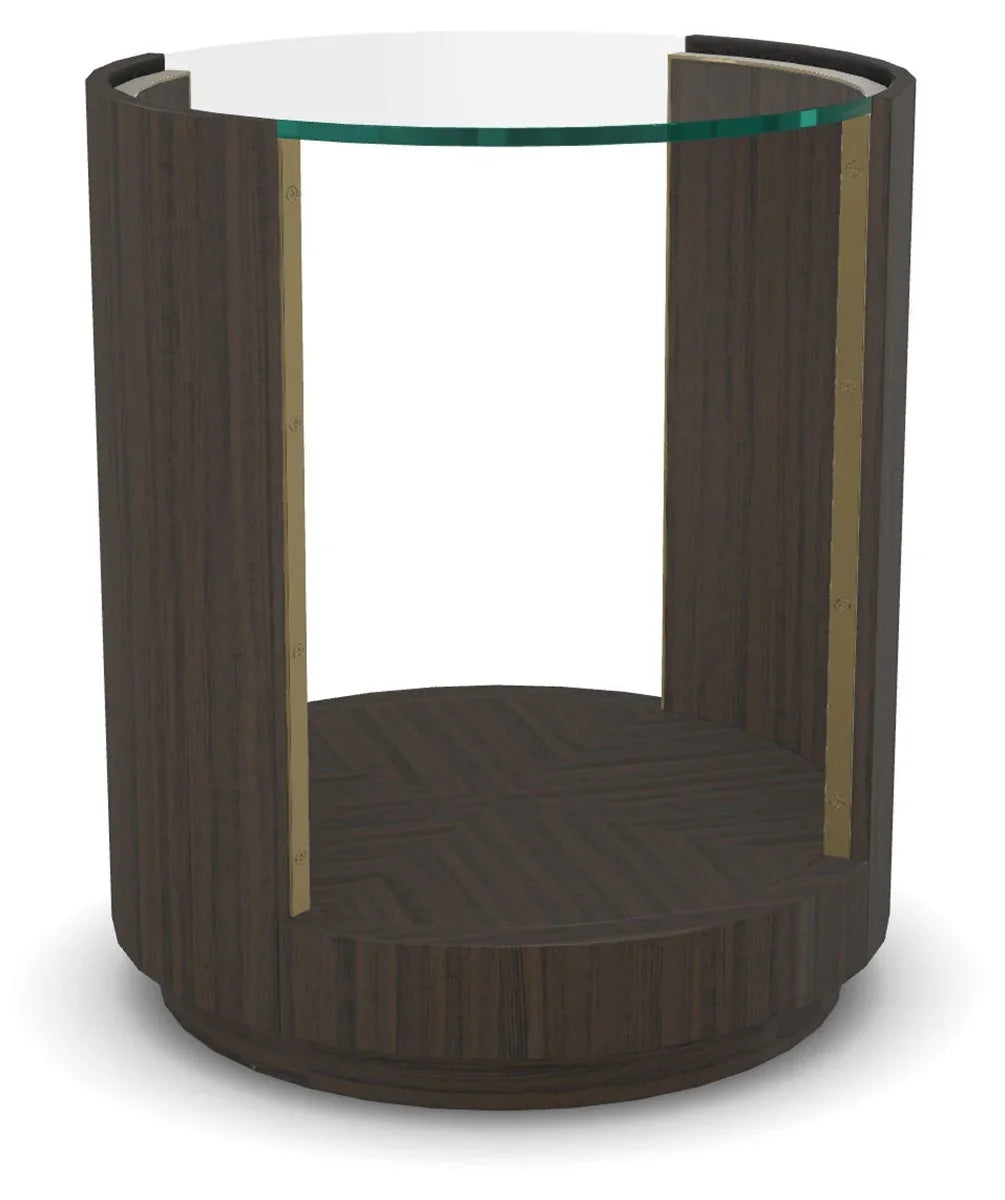 American Home Furniture Vanguard Furniture Axis III Round Lamp Table