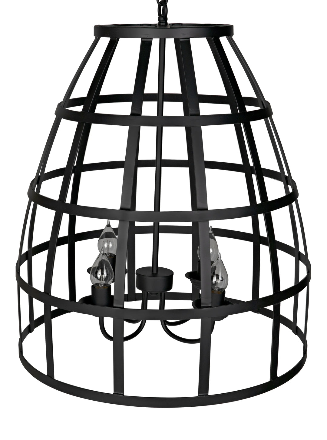 American Home Furniture | Noir - Birdcage Pendant 305, Black Steel