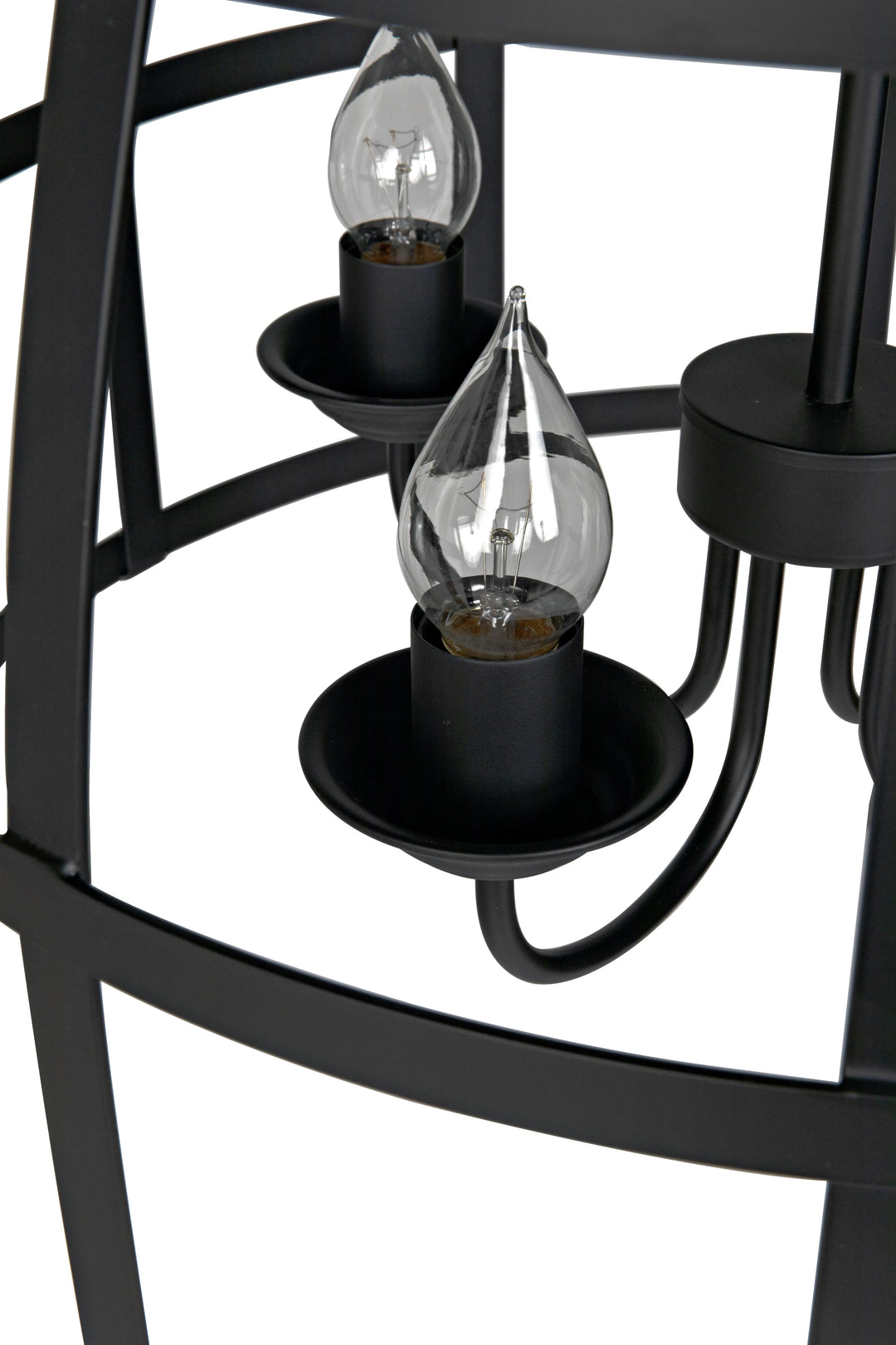 American Home Furniture | Noir - Birdcage Pendant 305, Black Steel