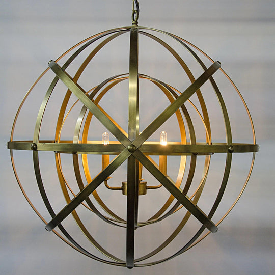 Noir Alchemy Chandelier, Metal with Brass Finish CHANDELIERS