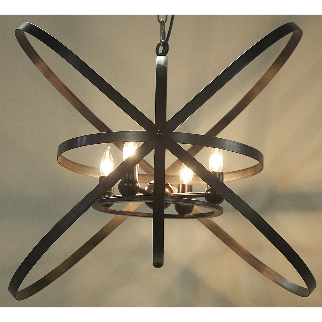 American Home Furniture | Noir - Sassari Pendant, Black Steel