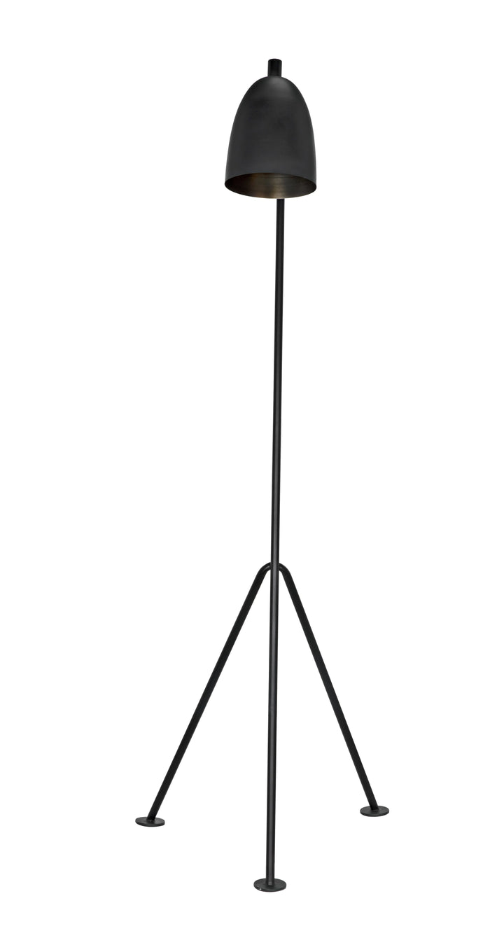 American Home Furniture | Noir - Asti Floor Lamp, Black Steel