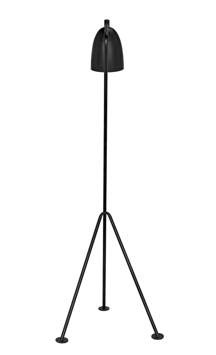 American Home Furniture | Noir - Asti Floor Lamp, Black Steel