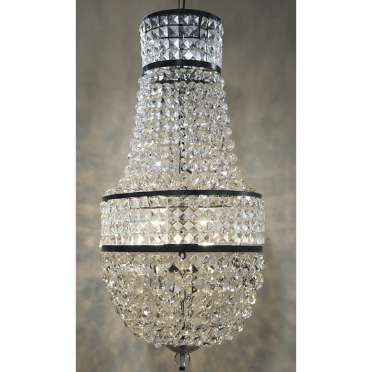 Noir Anna Chandelier, Black Steel CHANDELIERS