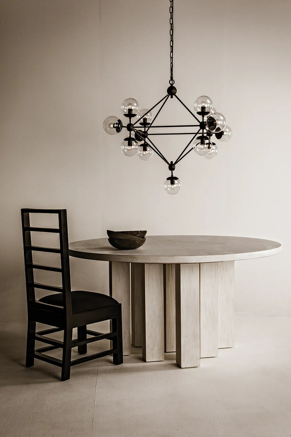 American Home Furniture | Noir - Pluto Chandelier, Small, Black Steel