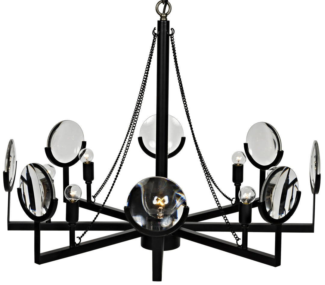 American Home Furniture | Noir - Pia Pendant, Black Steel