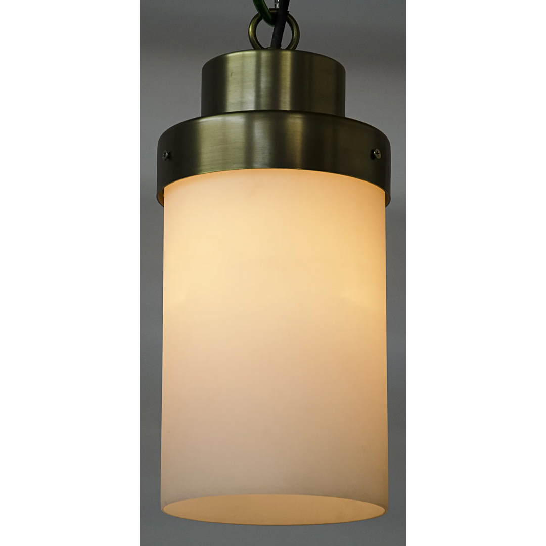 American Home Furniture | Noir - Eleonore Pendant, Steel with Brass Finish