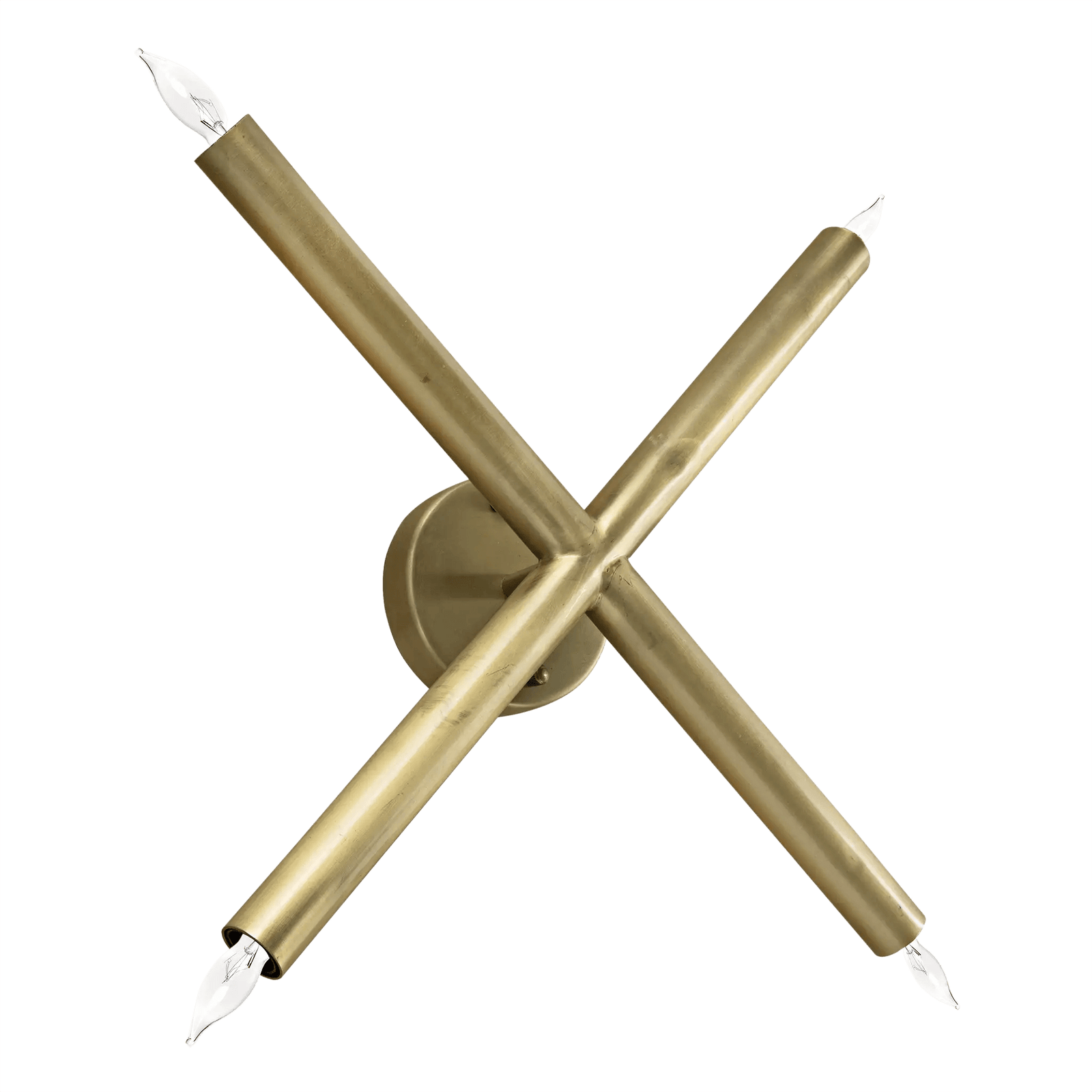 Noir Cross Sconce, Metal with Brass Finish WALL SCONCES