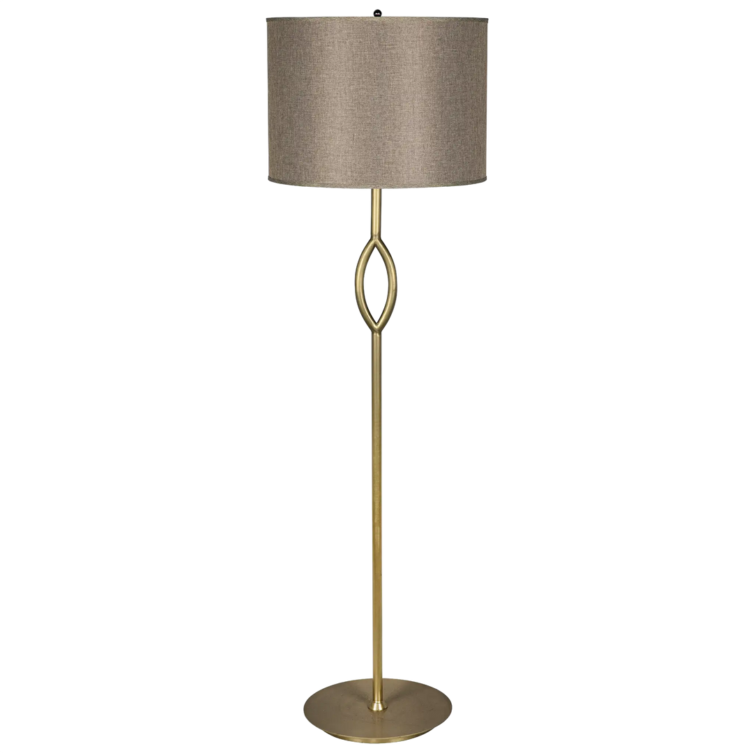 American Home Furniture | Noir - Ridge Floor Lamp with Shade