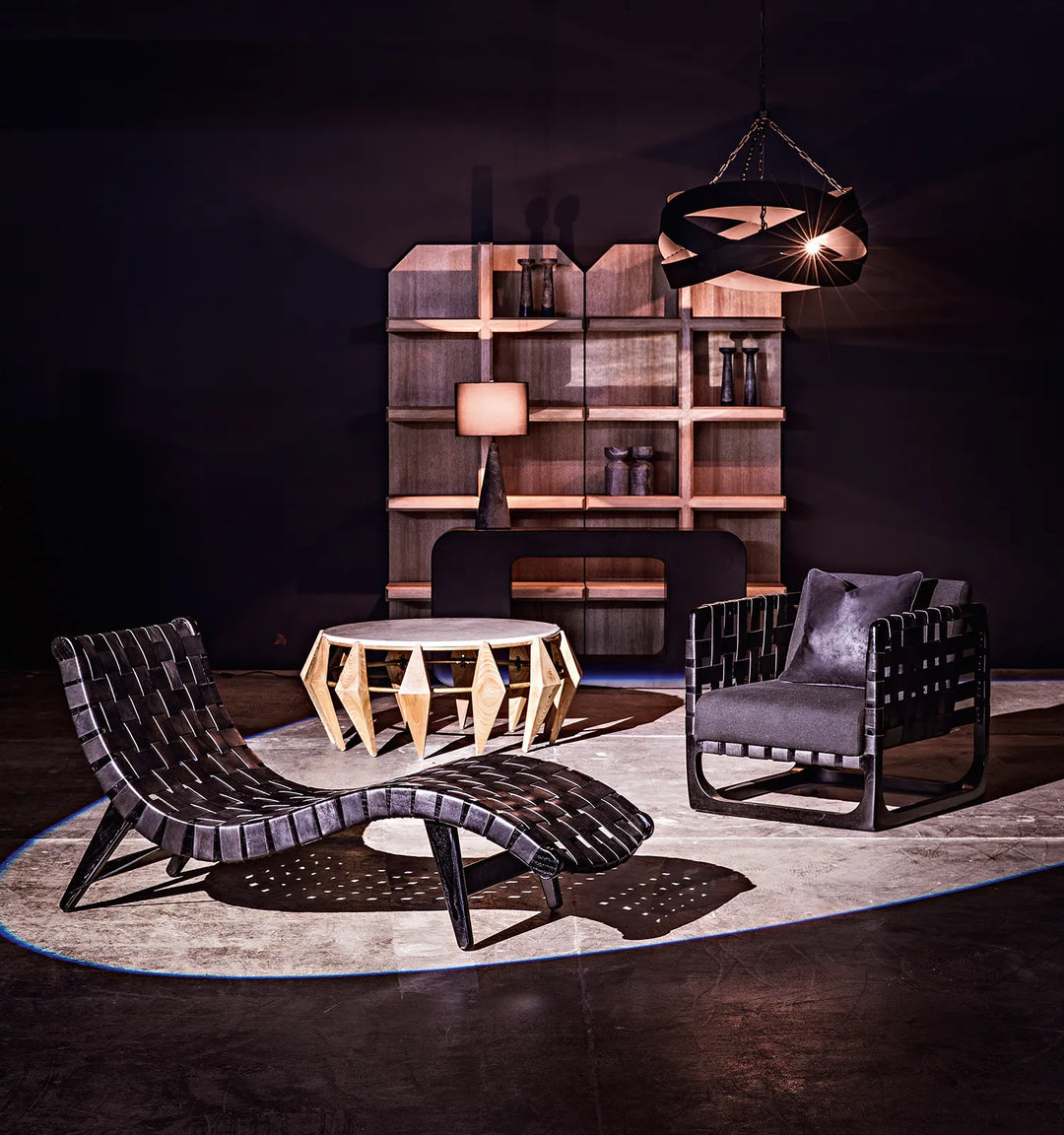 American Home Furniture | Noir - Orion Pendent, Black Steel