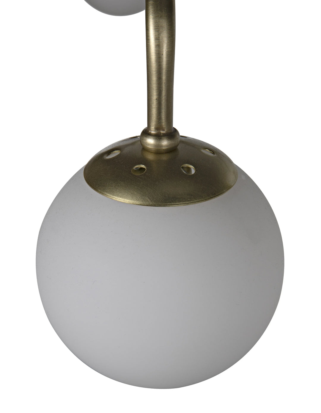 American Home Furniture | Noir - Larenta Chandelier, Antique Brass and Glass