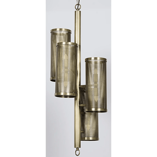 Noir Pisa Pendant, Metal with Brass Finish PENDANT LIGHTING