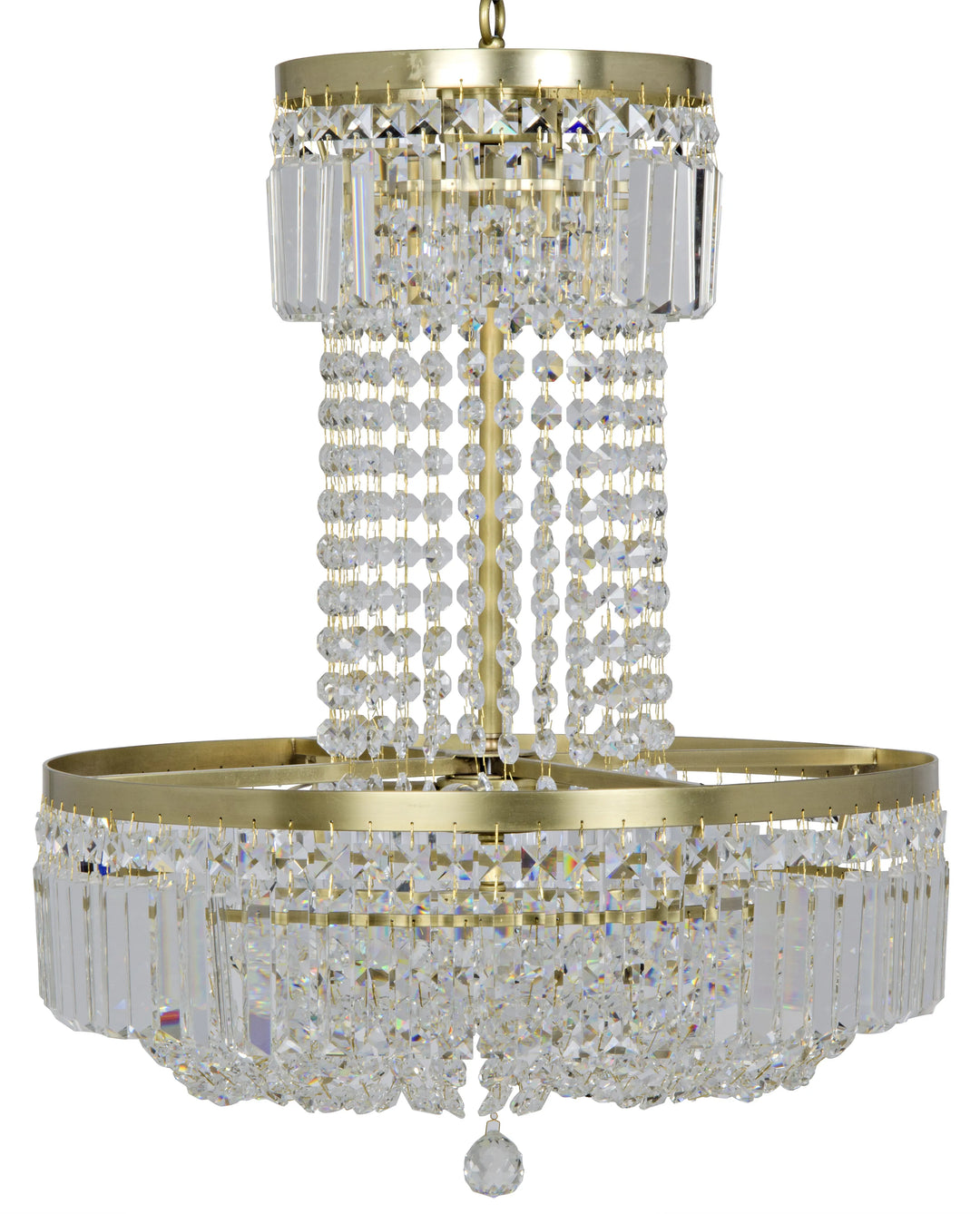 American Home Furniture | Noir - St. Petersburg Chandelier, Antique Brass and Glass