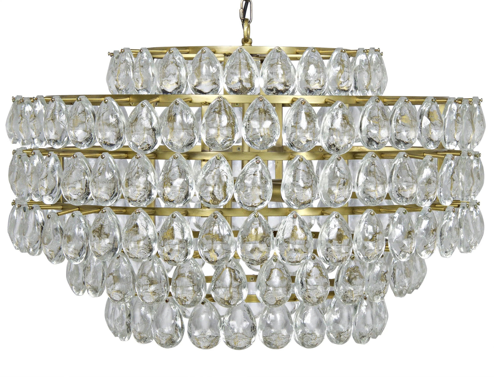 Noir Linden Chandelier, Antique Brass, and Black Steel CHANDELIERS