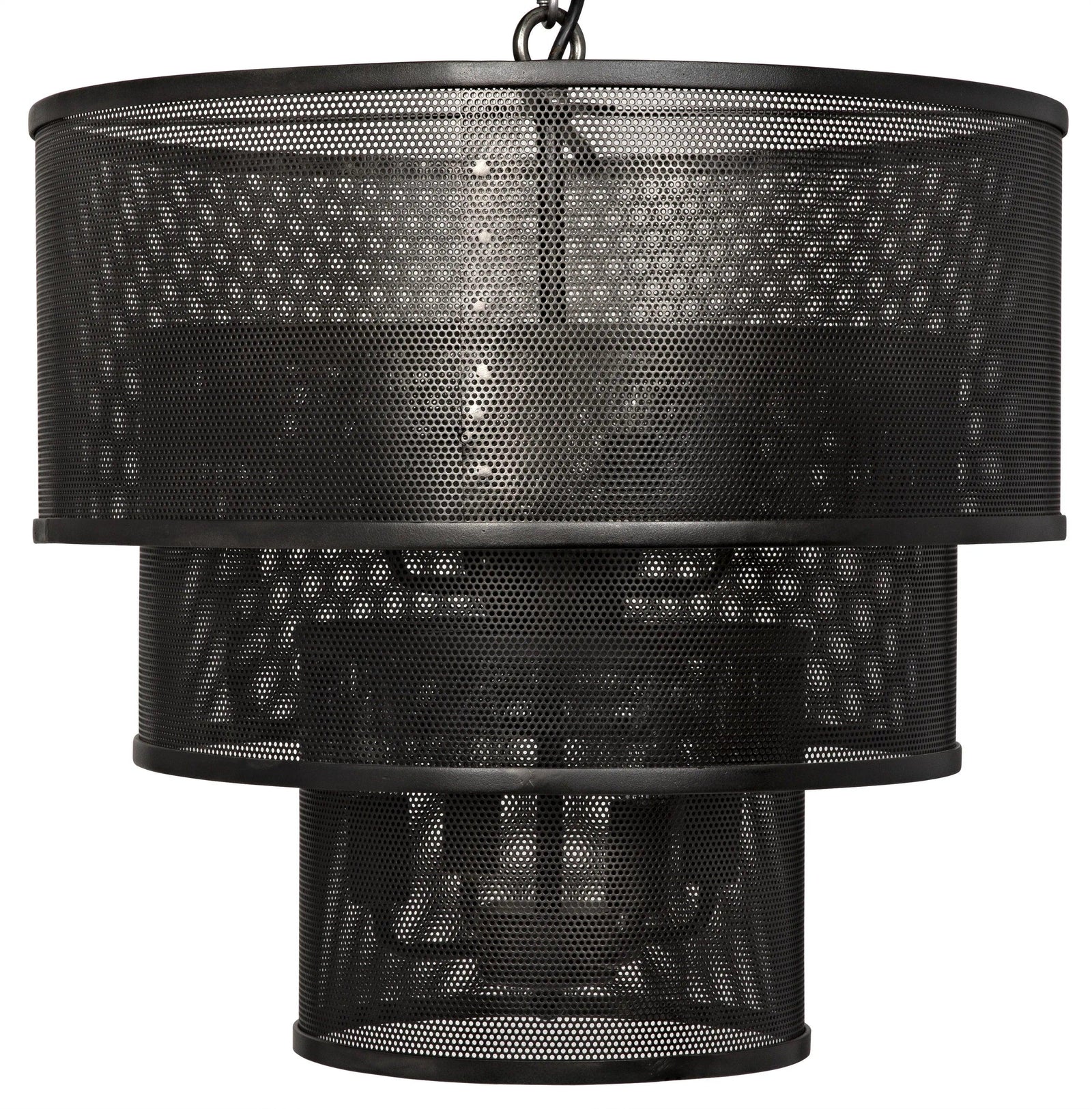 Noir Arena Pendant, Black Steel PENDANT LIGHTING