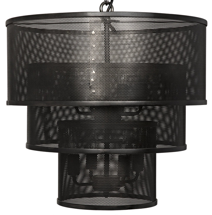 American Home Furniture | Noir - Arena Pendant, Black Steel