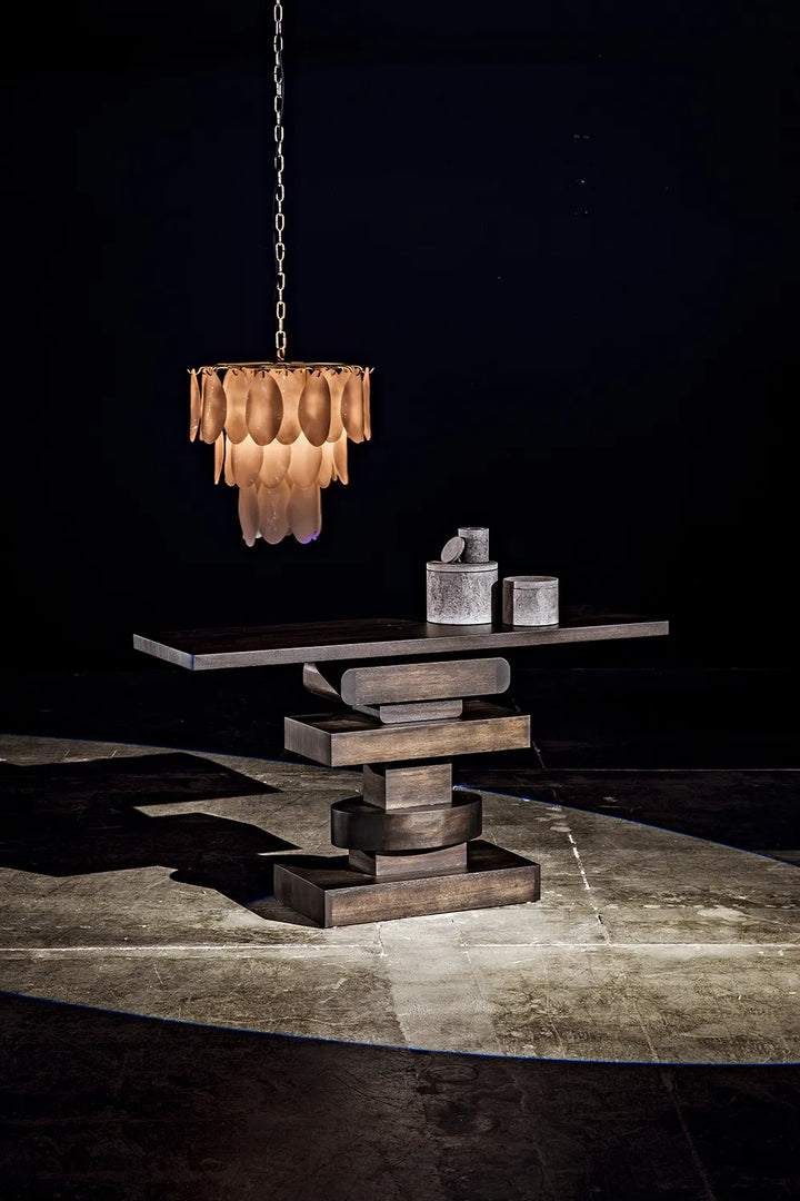 American Home Furniture | Noir - Lotus Chandelier