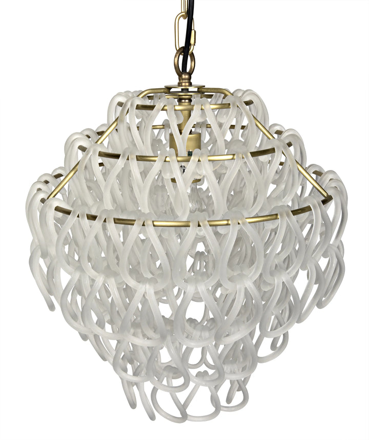 American Home Furniture | Noir - Dolce Vita Lamp, Small, Metal with Brass Finish and Glass