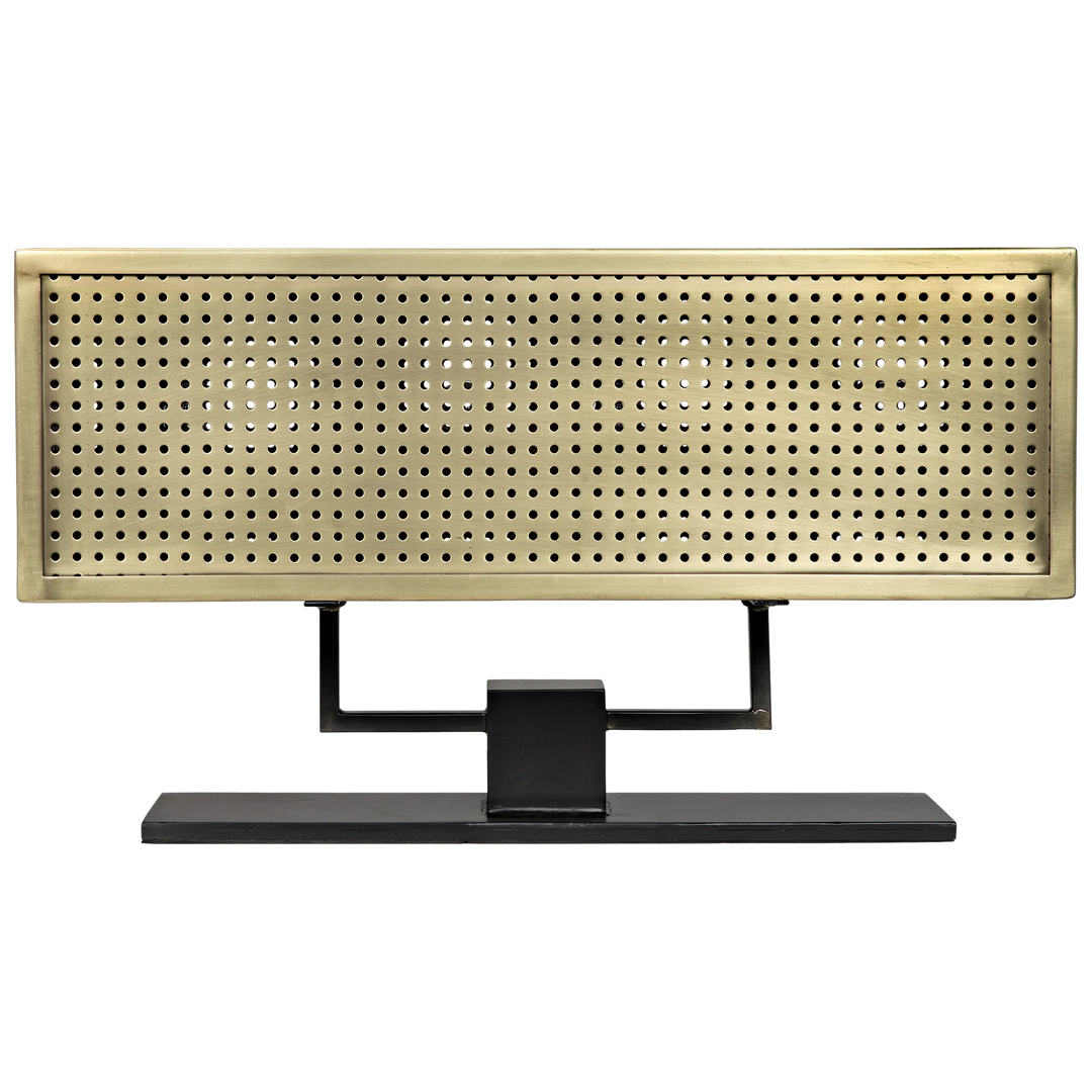 American Home Furniture | Noir - Apollo Table Lamp, Metal with Brass Finish