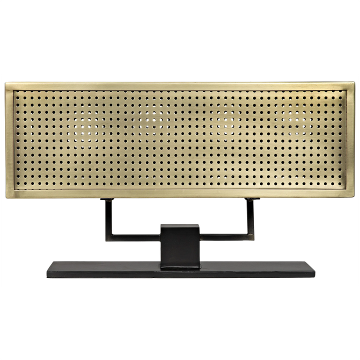 American Home Furniture | Noir - Apollo Table Lamp, Metal with Brass Finish