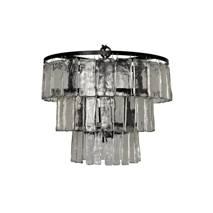 American Home Furniture | Noir - Carnegie Chandelier, Small, Black Steel