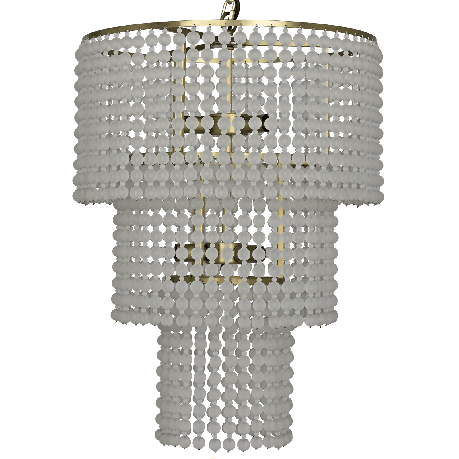 Noir Fatima Chandelier, Antique Brass CHANDELIERS