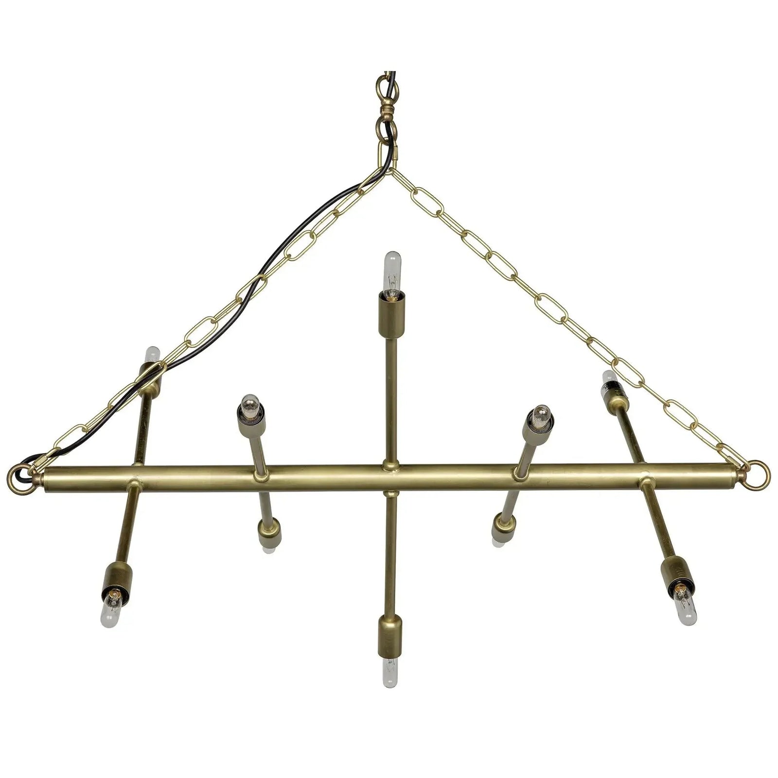 Noir Sperato Chandelier, Antique Brass CHANDELIERS