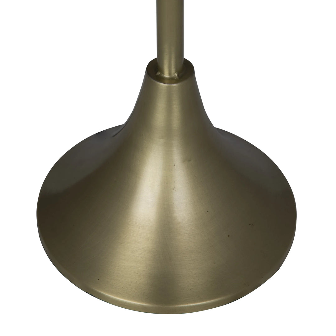 American Home Furniture | Noir - Globular Table Lamp, Metal with Brass Finish