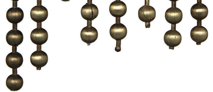 American Home Furniture | Noir - Domo Chandelier, Steel and Metal Beads with Brass Finish