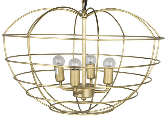 Noir Mo Pendant, Metal with Brass Finish PENDANT LIGHTING