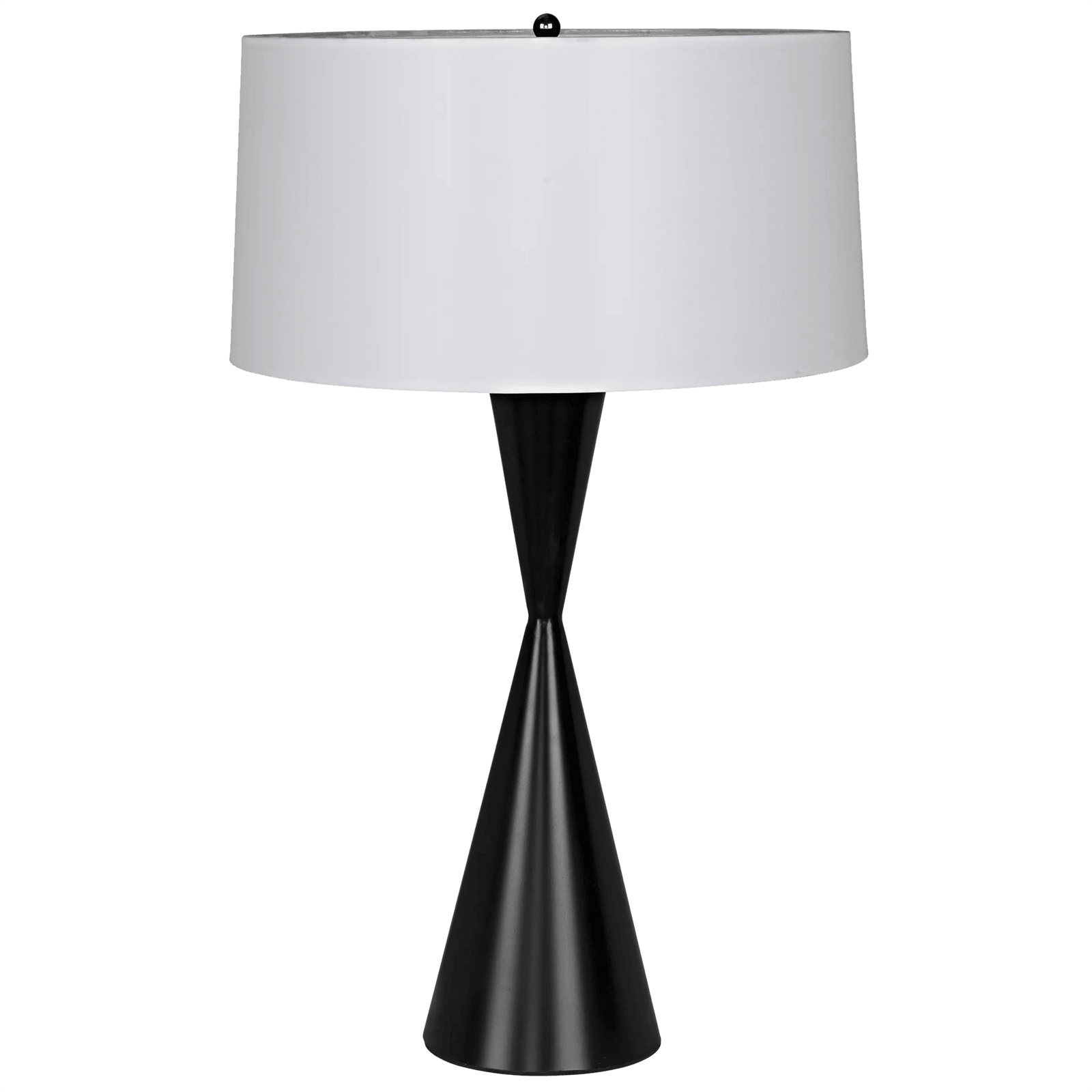 Noir Noble Table Lamp with Shade, Black Steel TABLE LAMPS