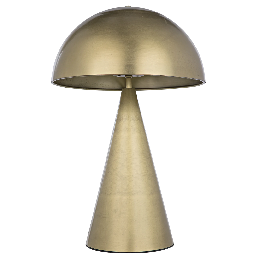 American Home Furniture | Noir - Skuba Table Lamp, Metal with Brass Finish