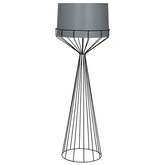 Noir Portal Floor Lamp, B, Black Steel FLOOR LAMPS
