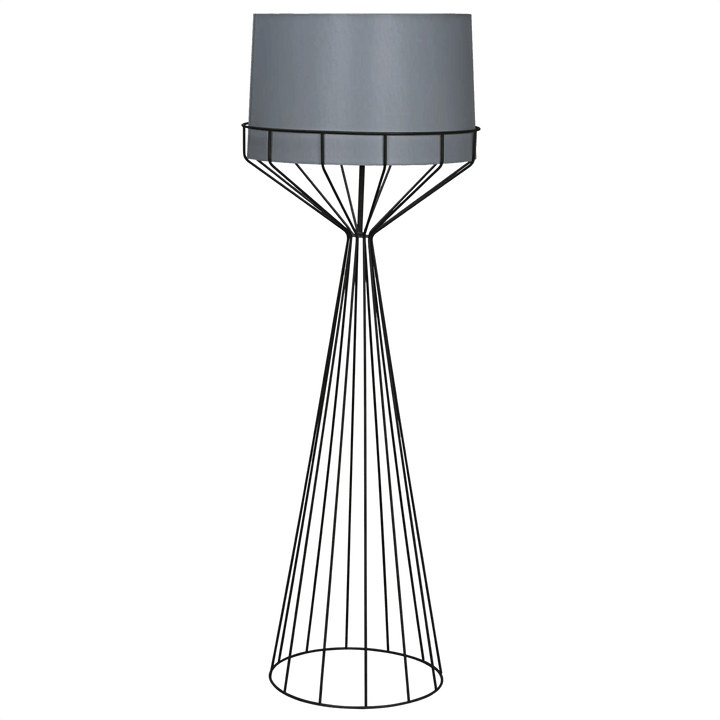 Noir Portal Floor Lamp, B, Black Steel FLOOR LAMPS