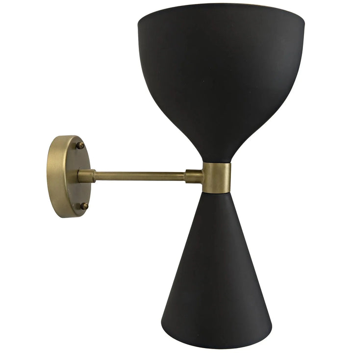 Noir Aegeon Sconce, Black Steel WALL SCONCES