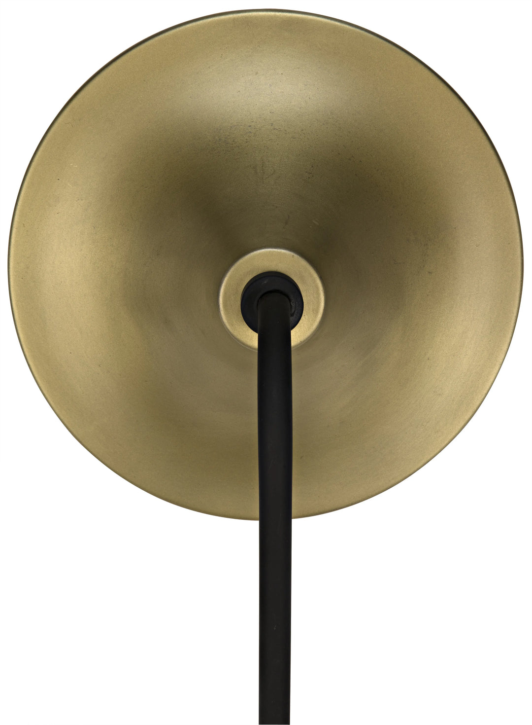 American Home Furniture | Noir - Messala Sconce, Black Steel and Brass Finish