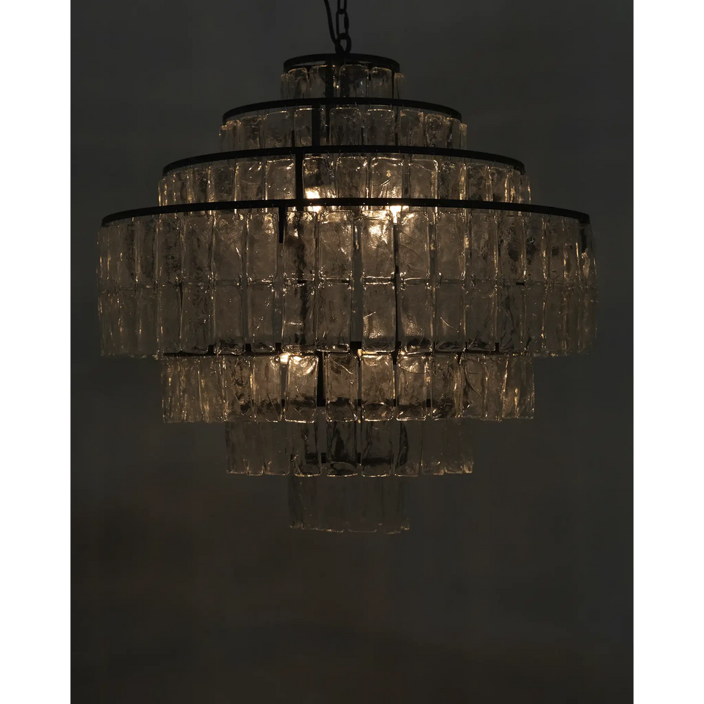 American Home Furniture | Noir - Satellite Chandelier, Black Steel