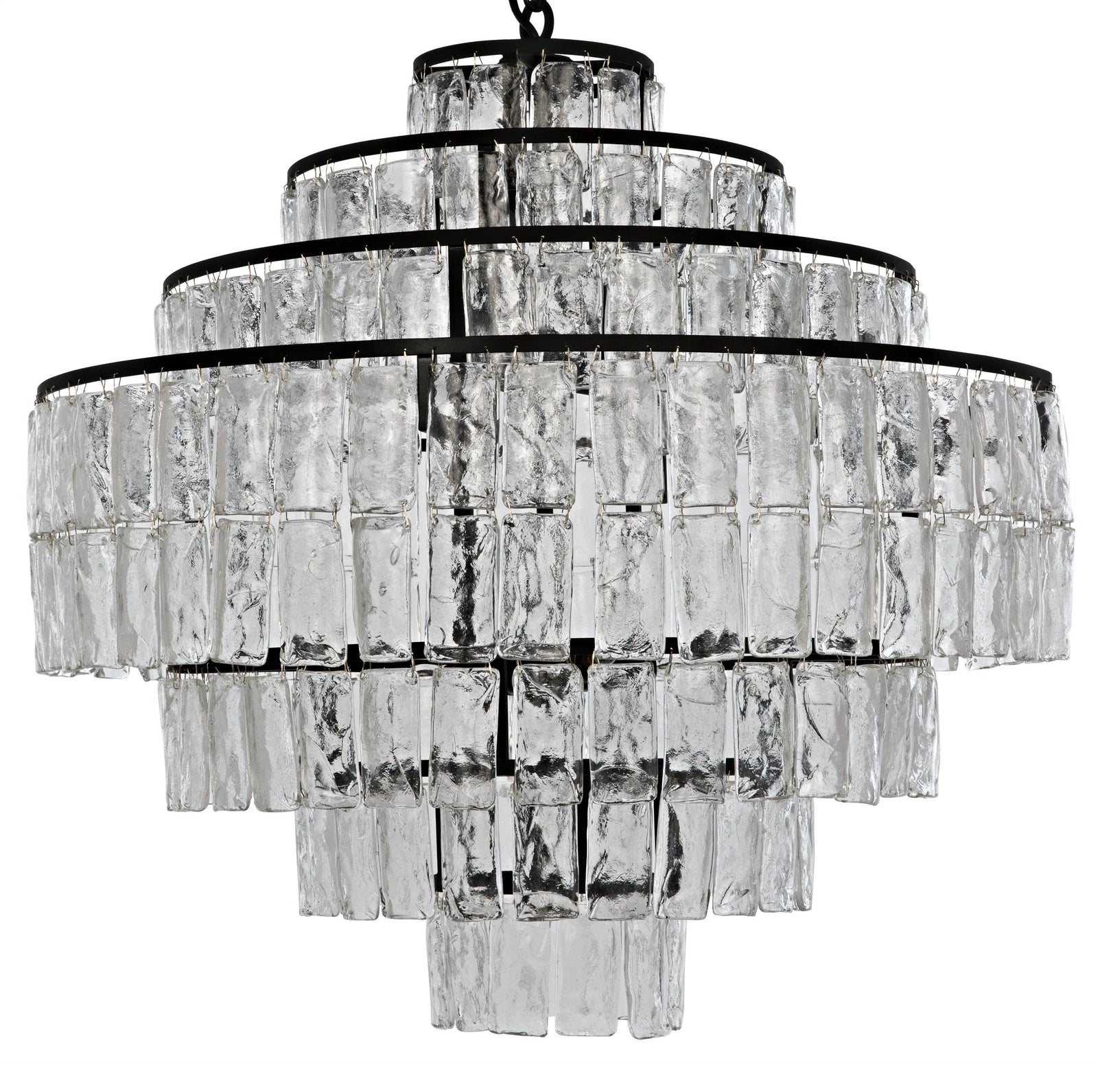 Noir Satellite Chandelier, Black Steel CHANDELIERS