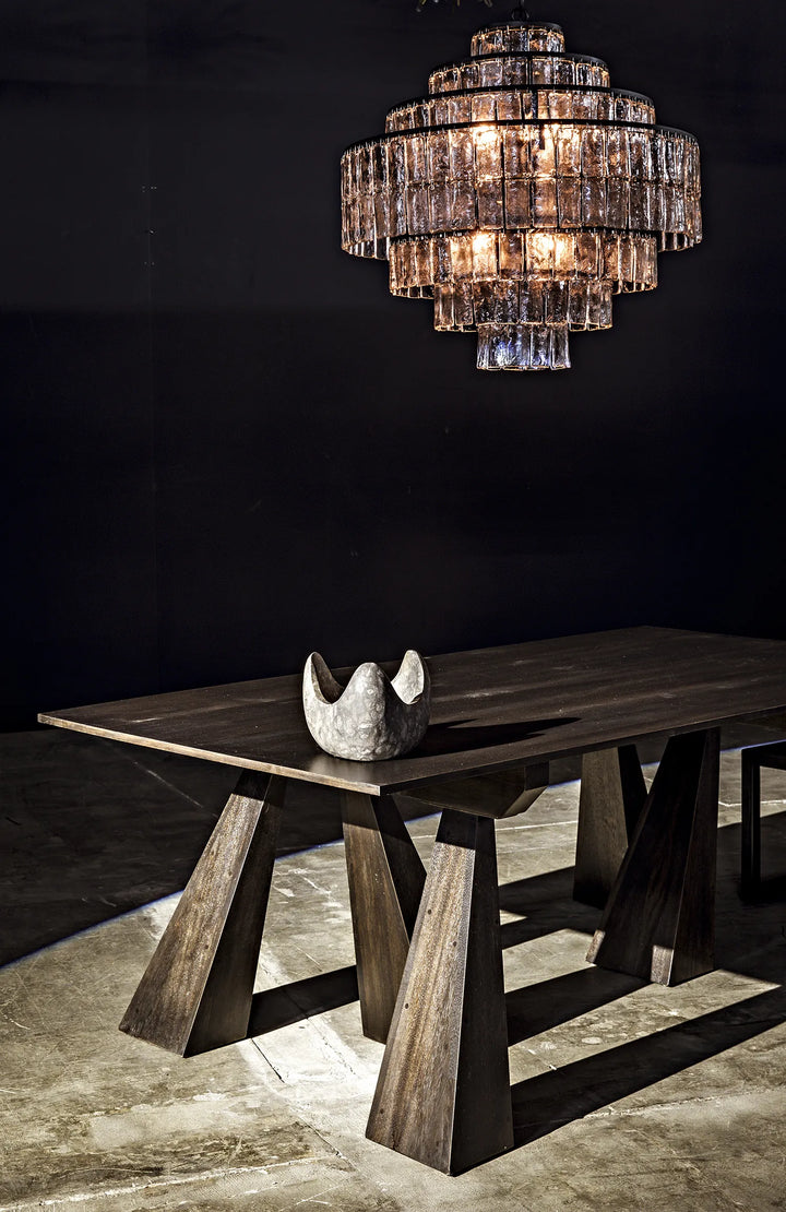 American Home Furniture | Noir - Satellite Chandelier, Black Steel