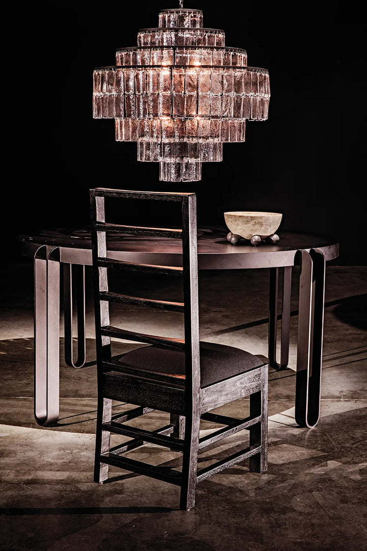 American Home Furniture | Noir - Satellite Chandelier, Black Steel