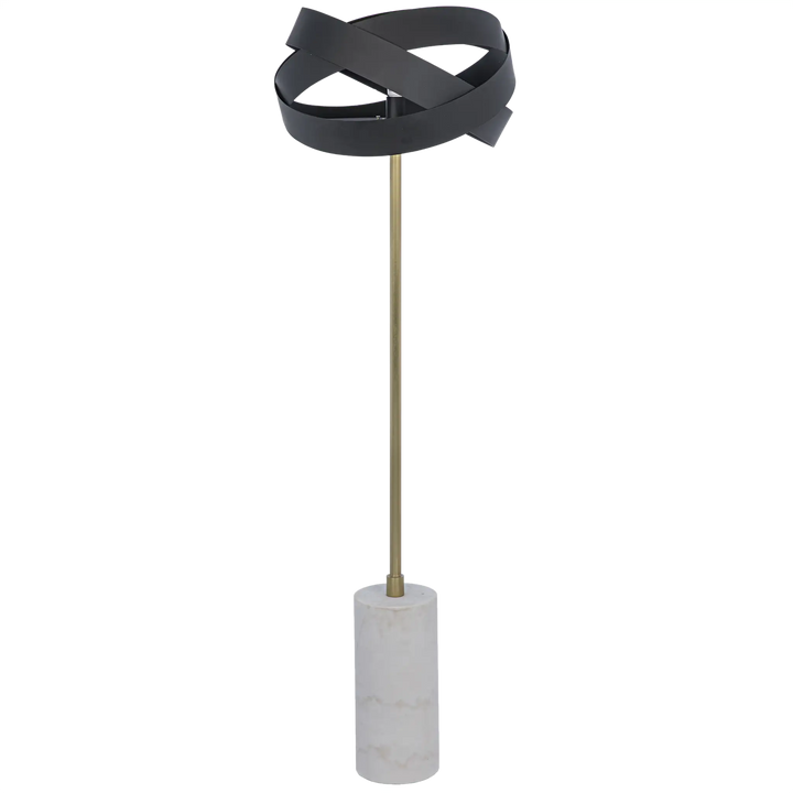 American Home Furniture | Noir - Orion Floor Lamp, Black Steel