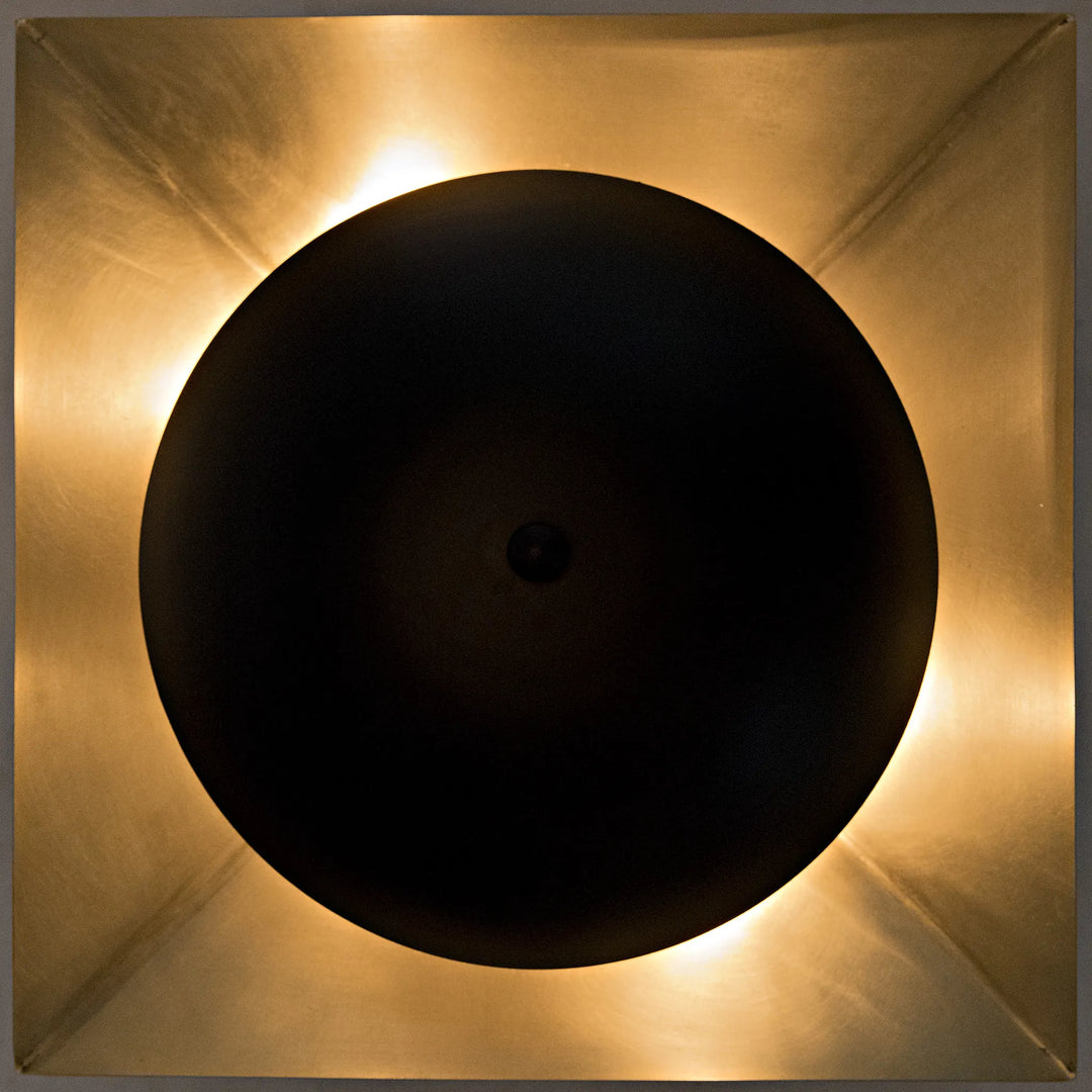 American Home Furniture | Noir - Agila Sconce, Steel with Brass Finish